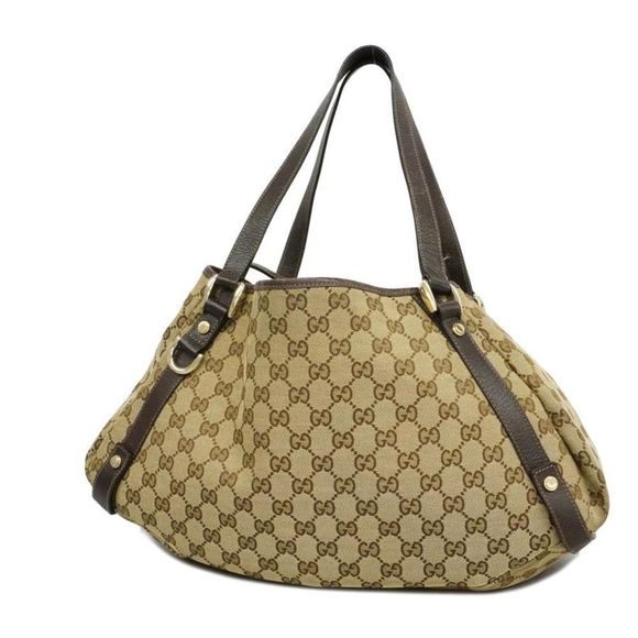 Gucci Tote Bag GG Canvas Beige Gold Hardware - Picture 1 of 10